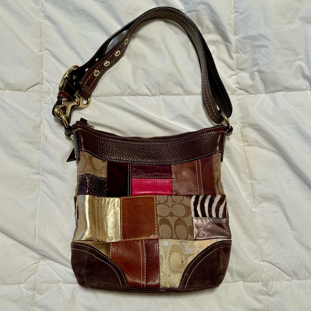 Patchwork Leather Shoulder Bag